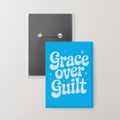 Badge Bouton Rectangle Grace over Guilt (Recto/Verso)