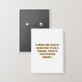 Badge Bouton Rectangle Personnalisable (Recto/Verso)