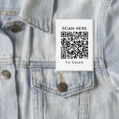 Badge Bouton rectangle QR personnalisable pour n'importe (Insitu)