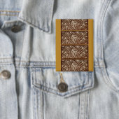 Badge Bouton rectangulaire avec motif doré (Insitu)