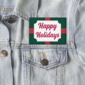 Badge Bouton Retro Happy Holidays (Insitu)