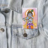 Badge Bouton Seigneur Krishna (Insitu)