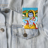 Badge Bouton Seigneur Krishna (Insitu)