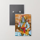 Badge Bouton Seigneur Shiva (Recto/Verso)