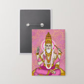 Badge Bouton Seigneur Shukra Dev (Recto/Verso)