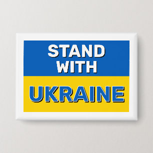 Badge Bouton Stand with Ukraine