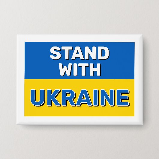 Badge Bouton Stand with Ukraine (Recto)