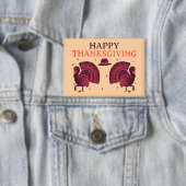 Badge Bouton Turquie bon thanksgiving (Insitu)