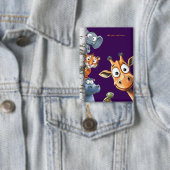 Badge Bouton Zoo Animaux Cache-Cache pour Anniversaire d (Insitu)