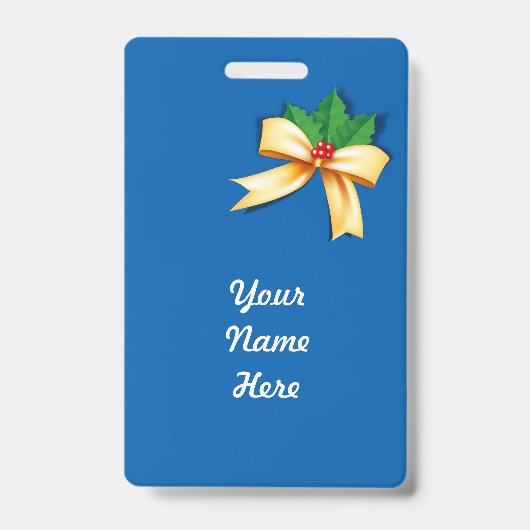 Badge Bow de Noël (Avant)