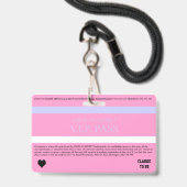 Badge BRIDE & CO VIP Bachelorette Entrée de la partie de (Arrière avec lanière)