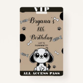 Badge Brown Black Fish Bones Chien Chien Chien Chien Ann (Dos)