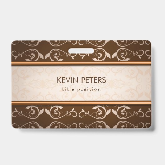 Badge Brown Damas (Avant)