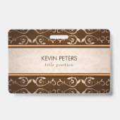 Badge Brown Damas (Arrière)