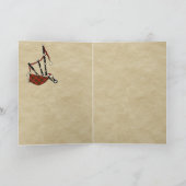 Badge Bruce & Carte Tartan personnalisée (Intérieur)