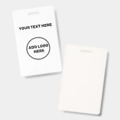 BADGE BUDGET AFFAIRES LOGO EMPLOYÉS SIMPLE MINIMAL (Recto et verso)