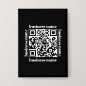 Badge budget minimalist QR Code Business Keychain (Recto)
