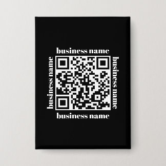 Badge budget minimalist QR Code Business Keychain