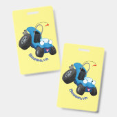 Badge Buggy de dune carrossable de dessin animé mignon (Avant & arrière)