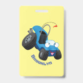 Badge Buggy de dune carrossable de dessin animé mignon (Arrière)