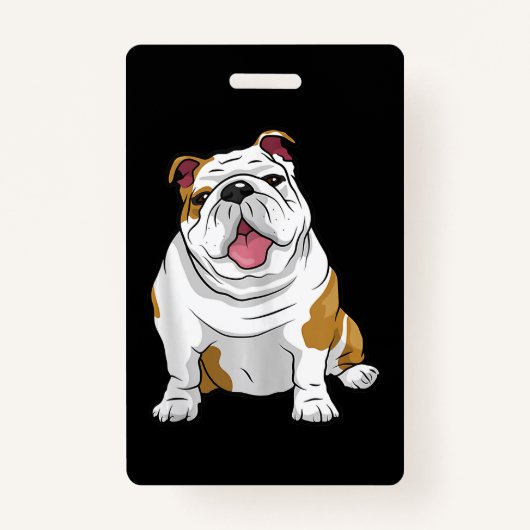 Badge Bulldogs anglais Awesome Funny Bulldog Pups Chiens (Devant)