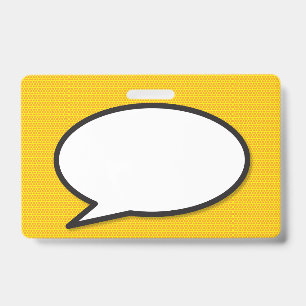 Badge Bulle de dialogue Pop Art de bande dessinée