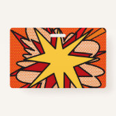 Badge Bulle de texte Pop Art de bande dessinée (Dos)