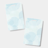 Badge Bulles Bleues (Avant & arrière)