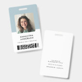 Badge Bureau de conférence de la carte d'identité minima (Avant & arrière)