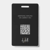 Badge Bureau de la société de monogramme professionnel I (Arrière)