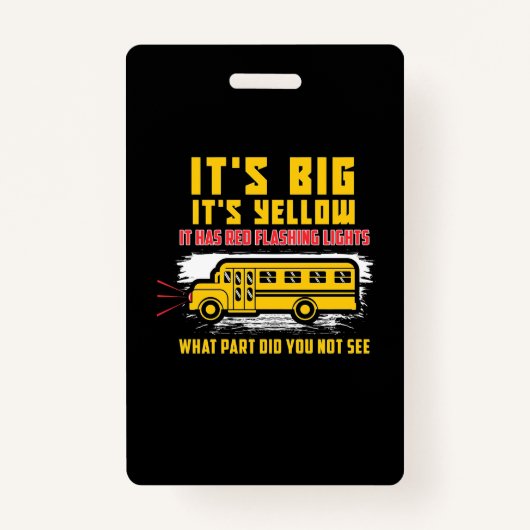 Badge Bus scolaire C'Est Gros (Devant)