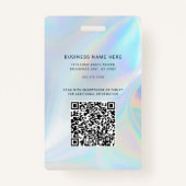 Badge Business Logo and QR Code Employees Photo ID (Dos)