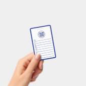 Badge Business Logo Navy Blue Whiteboard To Do List (Manuel / portable)
