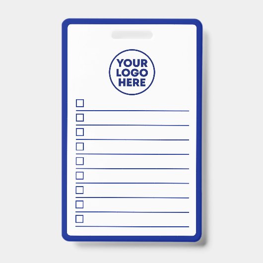 Badge Business Logo Navy Blue Whiteboard To Do List (Avant)