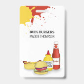 Badge Business QR Code Hamburger Hotdog (Avant)