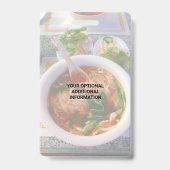 Badge Business QR Code Light Photo Cool Promo Evénement (Arrière)