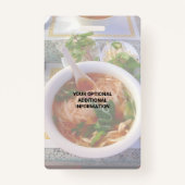 Badge Business QR Code Light Photo Cool Promo Evénement  (Dos)