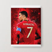 Badge button designed for CR7 fan. (Recto)