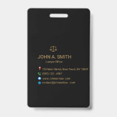 Badge Cabinet de droit sur mesure  (Arrière)