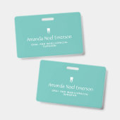 Badge Cabinet Dentaire (Avant & arrière)