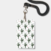 Badge Cactus (Arrière avec lanière)