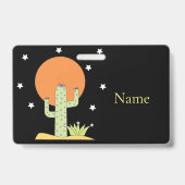 Badge Cactus du désert Sun Thunder_Cove (Arrière)
