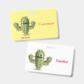 Badge Cactus Irate Hérissé Thunder_Cove (Avant & arrière)
