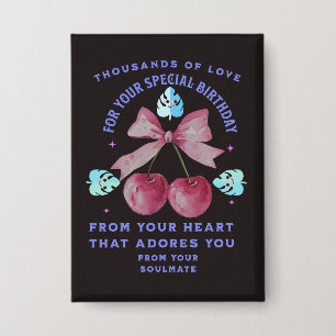 BADGE CADEAU D'AMOUR MAMAN PAPA SŒUR FRÈRE PATRON ENSEIG