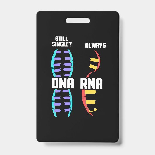 Badge Cadeau d'anniversaire | Enseignant Biologiste ADN (Avant)