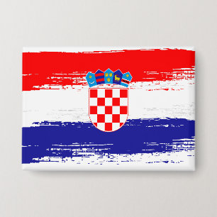 Badge Cadeau de drapeau croate Fan de football Sports