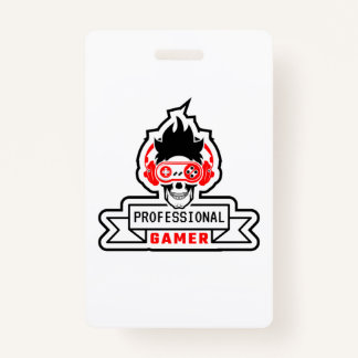 Badge Cadeau de gamer Joueur professionnel