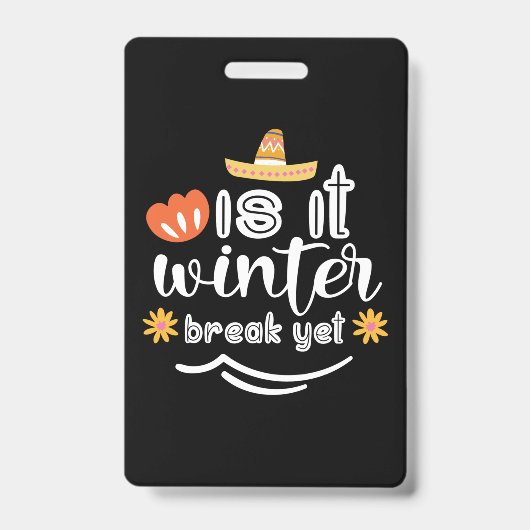 Badge Cadeau de Mère Est-ce l'Hiver (Avant)