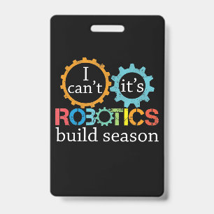 Badge Cadeau de robotique de saison de construction de r