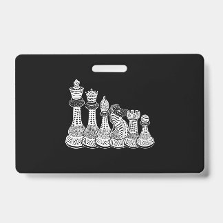Badge Cadeau d'échecs | J'aime vraiment les pièces d'éch